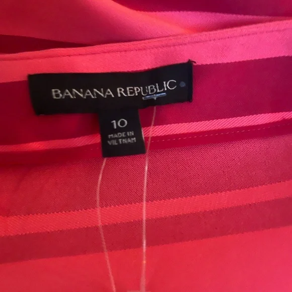 Banana Republic Red Striped Pencil Skirt - Picture 4 of 5